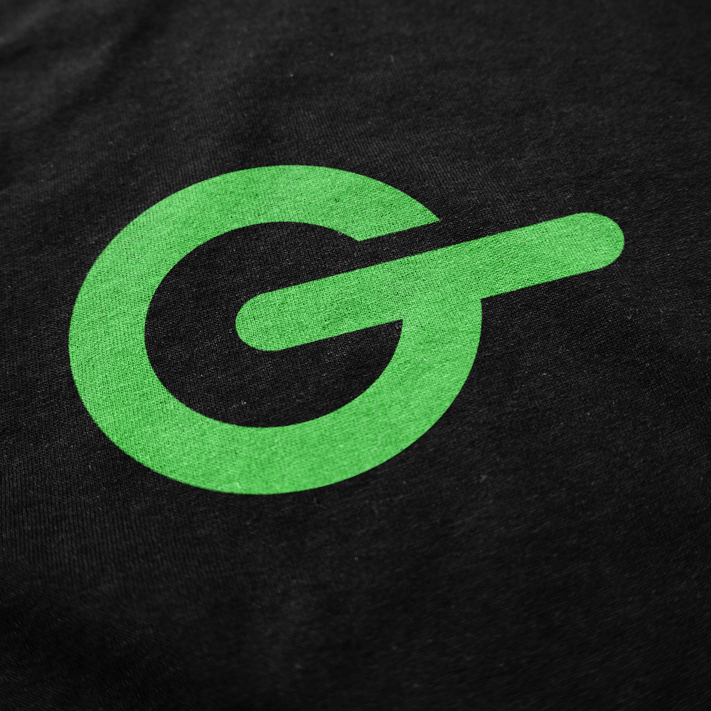 Grön Laser symbol tyckt på en tröja